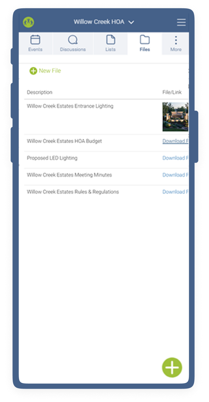 Files Feature